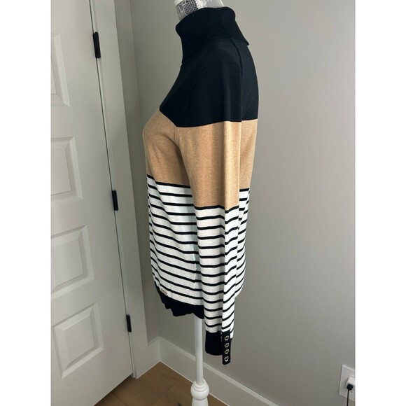 Tommy Hilfiger Sweater Stripe Turtleneck Women’s Medium M - Picture 5 of 10